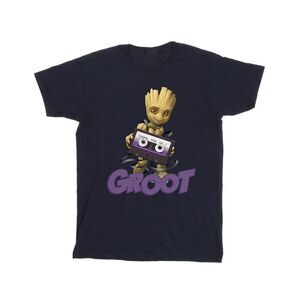 Guardians Of The Galaxy Mens Groot Casette T-Shirt / Navy Blue